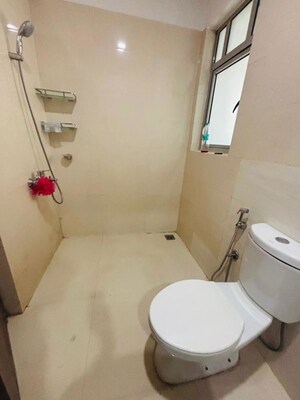 Bathroom in 3 BHK Apartment at Hiranandani Fortune City, New Panvel – for Rent