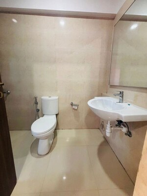 Bathroom in 3 BHK Apartment at Hiranandani Fortune City, New Panvel – for Rent