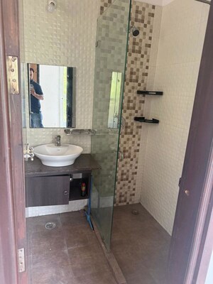 Bathroom in 3 BHK Builder Floor at Saket – for Rent