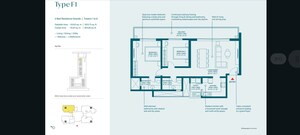 Floor Plan in 3 BHK Apartment at Sobha Rivana, Sector 1 Greater Noida – for Sale