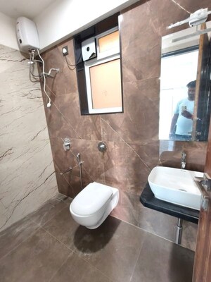 Bathroom in 2.5 BHK Apartment at Sanghvi Palazzo, Andheri West – for Rent
