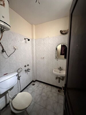Bathroom in 3 BHK Builder Floor at Sushant Lok ii – for Rent