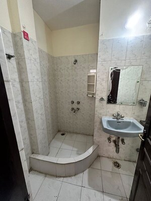 Bathroom in 3 BHK Builder Floor at Sushant Lok ii – for Rent
