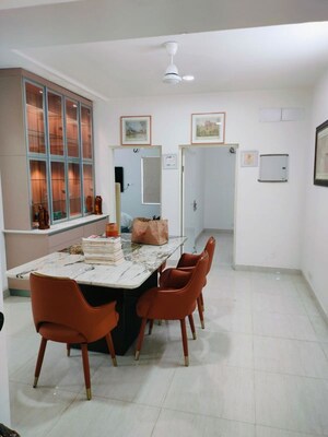 Dining area in 3 BHK Builder Floor at Chattarpur – for Rent