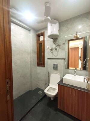 Attached Bathroom in 3 BHK Builder Floor at Greater Kailash I – for Rent