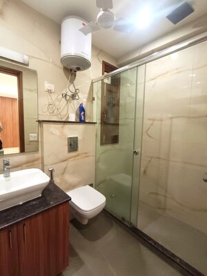 Attached Bathroom in 3 BHK Builder Floor at Greater Kailash I – for Rent