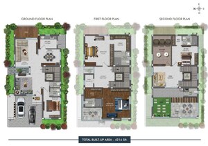 Master Plan in 4 BHK Villa at SV Achyuta, Raviryal – for Sale