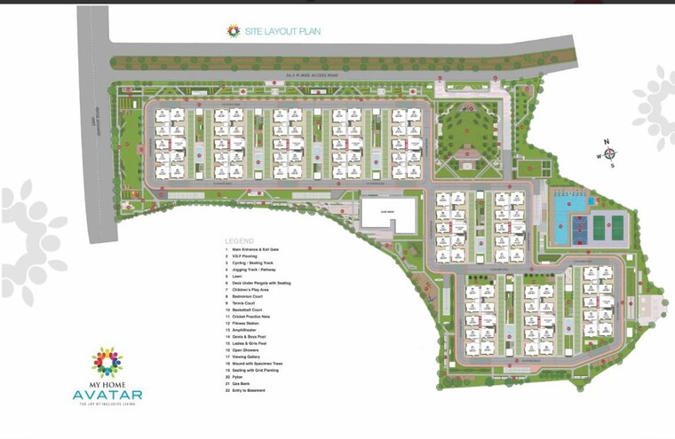Master Plan, my-home-avatar 3 Bedroom 1836 Sq.Ft. Apartment In Gachibowli Hyderabad 10462287