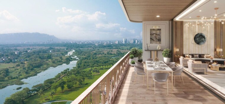 Balcony, lodha-hanging-garden-palava 3 Bedroom 1577 Sq.Ft. Apartment In Dombivli East Thane 10462291