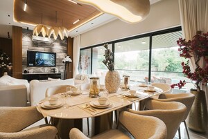 Living Room in 4 BHK Apartment at Khanpur – for Sale