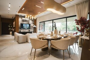 Dining Room in 4 BHK Apartment at Khanpur – for Sale
