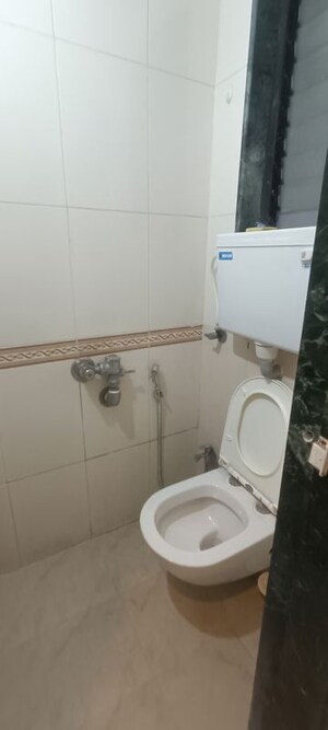 Bathroom in 1 BHK Apartment at Kopar Khairane – for Rent