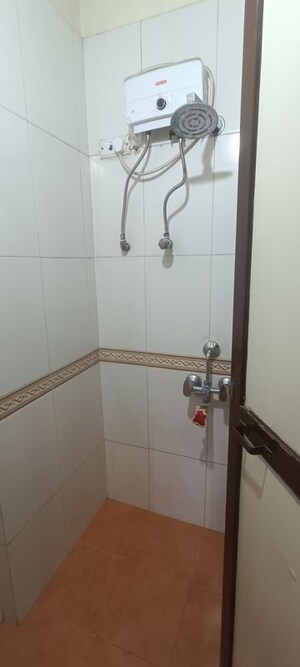 Bathroom in 1 BHK Apartment at Kopar Khairane – for Rent