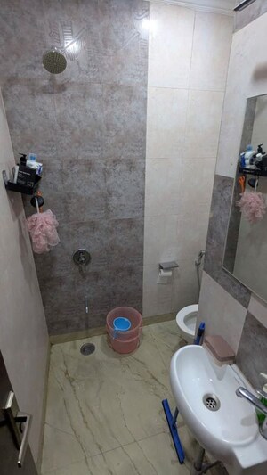 Bathroom in 3 BHK Builder Floor at Green Park Extension – for Rent