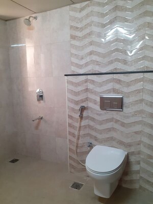 Bathroom in 3 BHK Apartment at Pashmina Waterfront, Old Madras Road – for Rent