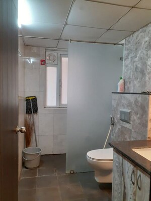 Bathroom in 3 BHK Apartment at Pashmina Waterfront, Old Madras Road – for Rent