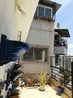 Staircase in 3 BHK Apartment at Manav Silver Skyscapes, Wakad – for Rent