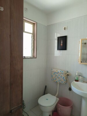 Bathroom in 3 BHK Apartment at Manav Silver Skyscapes, Wakad – for Rent