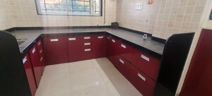 Kitchen in 3 BHK Apartment at Aundh Gaon – for Rent