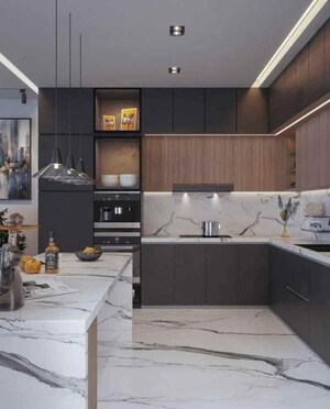 Kitchen in 4 BHK Apartment at Elan The Presidential, Sector 106 – for Sale