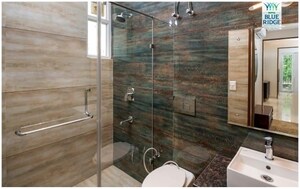 Bathroom in 3 BHK Apartment at Motia Blue Ridge, Dhakoli – for Sale