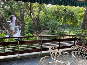 Balcony in 4 BHK Builder Floor at Panchsheel Enclave – for Rent