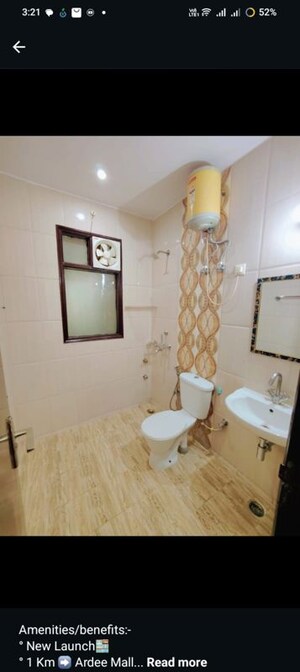 Bathroom in 1 BHK Builder Floor at Shivalik Colony – for Rent