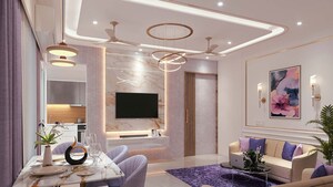 Living Room in 2 BHK Apartment at Puraniks Mirai, Kasarvadavali – for Sale