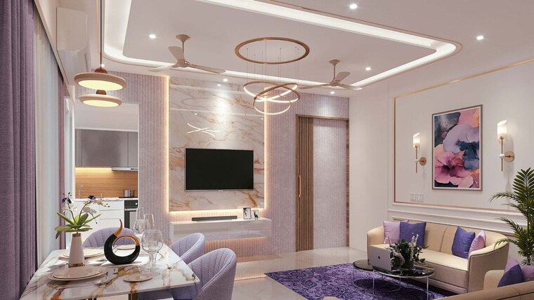 Living Room, puraniks-mirai 2 Bedroom 604 Sq.Ft. Apartment In Kasarvadavali Thane 10463136