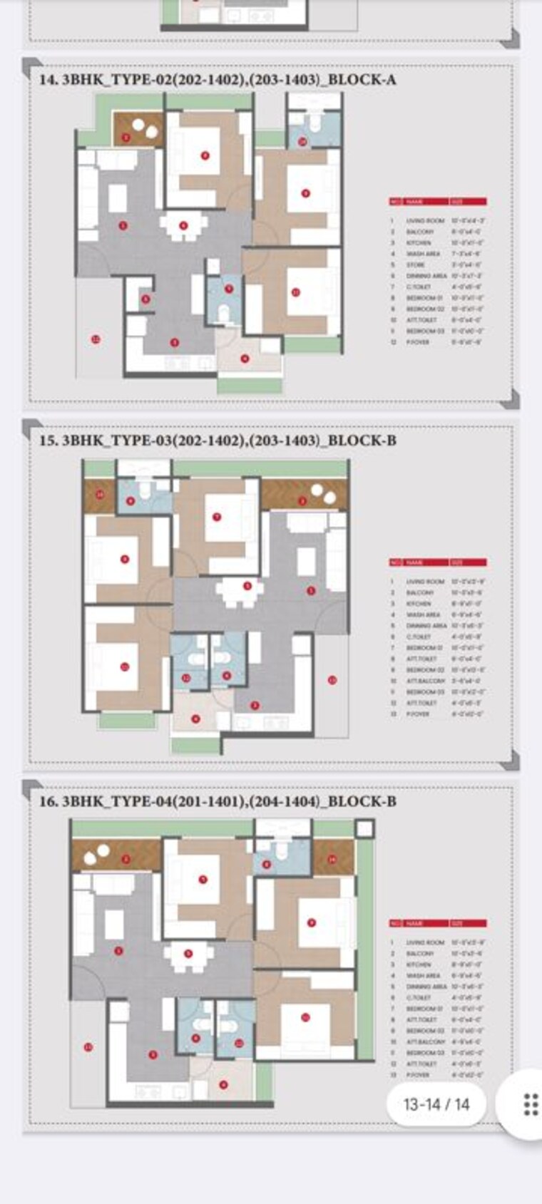 Floor Plan, samsara-kalpavriksh 3 Bedroom 198 Sq.Yd. Apartment In Sabarmati Ahmedabad 10463140