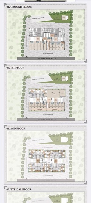 Floor Plan in 3 BHK Apartment at Samsara Kalpavriksh, Sabarmati – for Sale