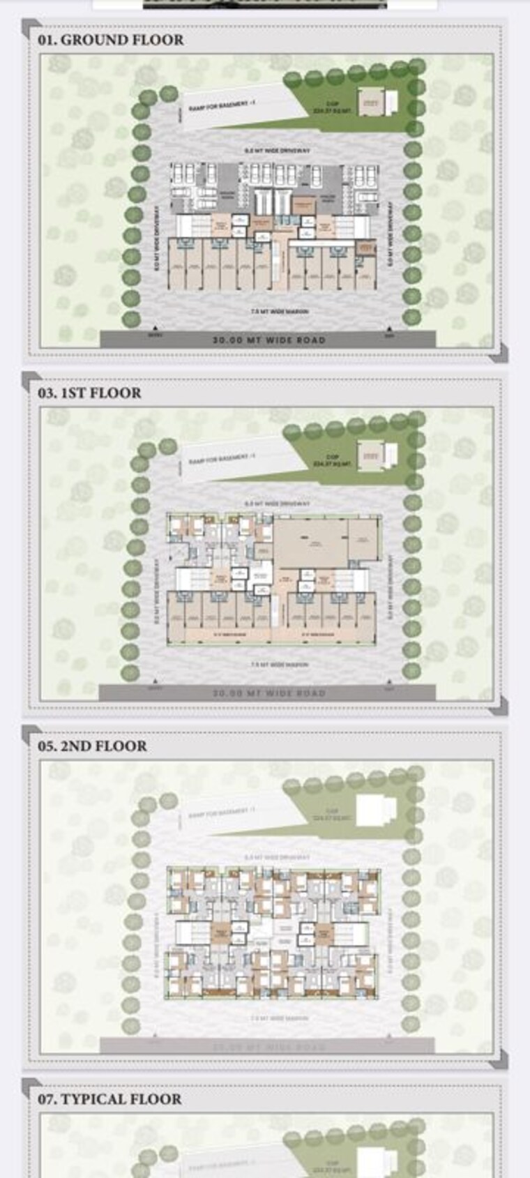 Floor Plan, samsara-kalpavriksh 3 Bedroom 198 Sq.Yd. Apartment In Sabarmati Ahmedabad 10463140