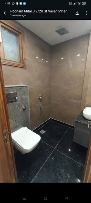 Bathroom in 3 BHK Builder Floor at Vasant Kunj Enclave – for Rent