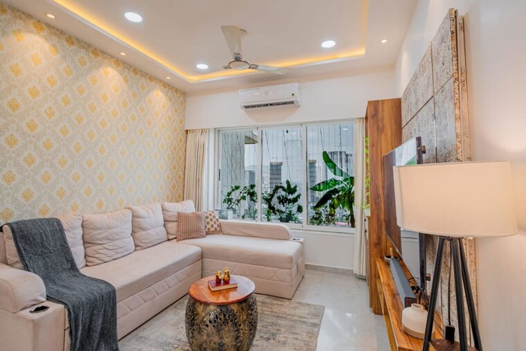 Living Room, romell-aether 2 Bedroom 1140 Sq.Ft. Apartment In Goregaon East Mumbai 10463240
