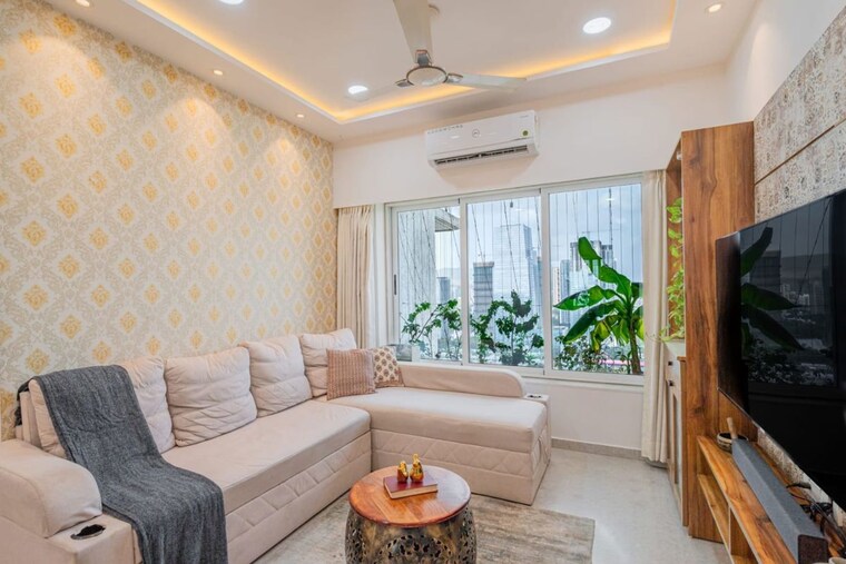 Living Room, romell-aether 2 Bedroom 1140 Sq.Ft. Apartment In Goregaon East Mumbai 10463240