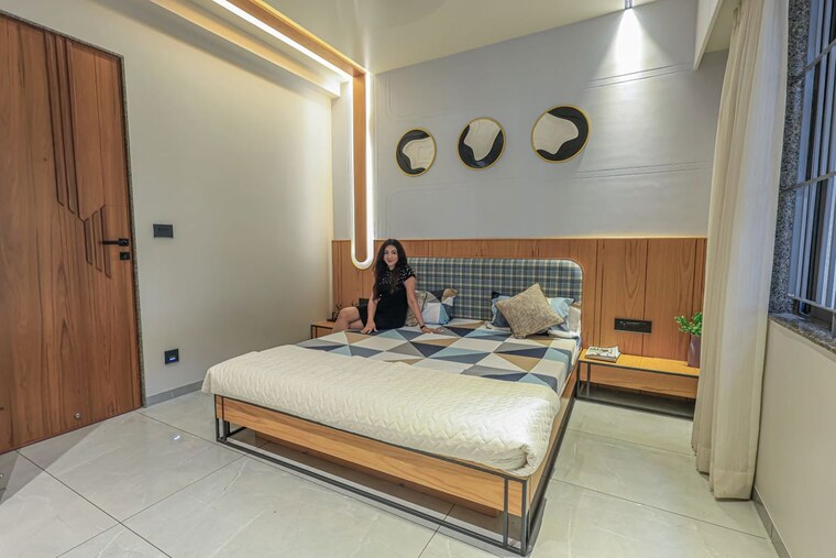 Bedroom, eshanti-vandan 4 Bedroom 1105 Sq.Ft. Villa In Waghodia Vadodara 10463249