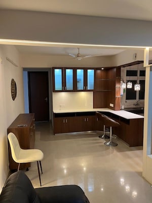 Living Room in 3 BHK Apartment at Ramprastha City The View, Sector 37d – for Rent