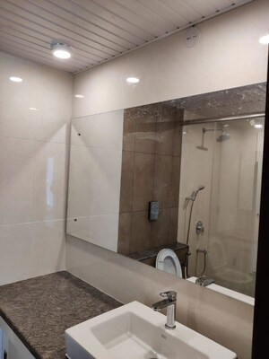 Bathroom in 3 BHK Apartment at L&T Raintree Boulevard, Hebbal – for Rent
