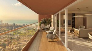 Balcony in 4 BHK Apartment at Mahindra BeaconHill, Agripada – for Sale