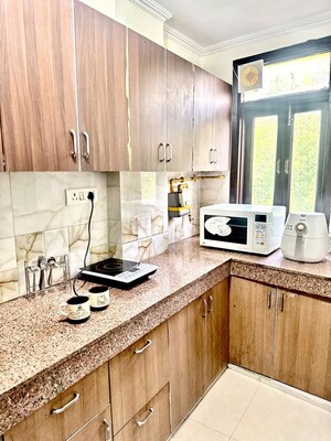 Kitchen in 2 BHK Builder Floor at Nangal Dewat – for Rent