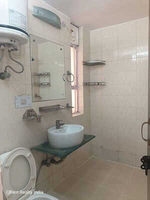 Bathroom in 2 BHK Apartment at Vasant Kunj – for Rent