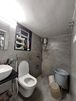 Bathroom in 1 BHK Apartment at Supreme Imperial, Borivali West – for Sale