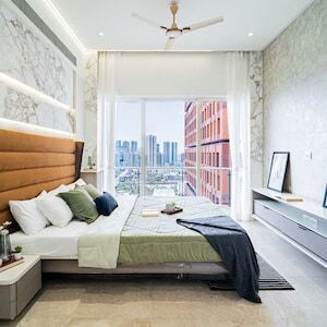 Bedroom in 4 BHK Apartment at Lodha Fiorenza, Goregaon East – for Sale
