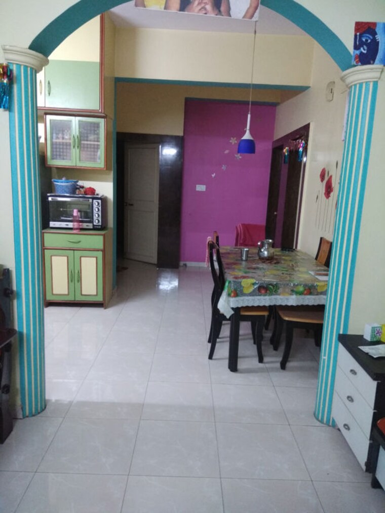 Living Room, gk-dwarka-sai-paradise 3 Bedroom 1400 Sq.Ft. Apartment In Pimple Saudagar Pune 10463997
