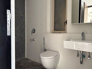 Bathroom in 3 BHK Apartment at Lodha The Park, Worli – for Rent