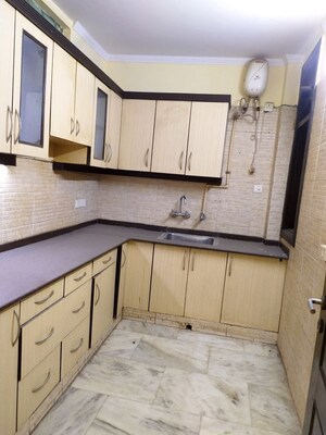 Kitchen in 3 BHK Builder Floor at Kalkaji – for Rent