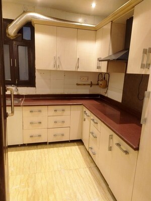 Kitchen in 3 BHK Builder Floor at East Of Kailash – for Rent