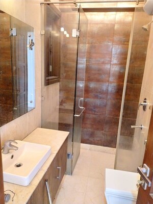 Attached Bathroom in 3 BHK Builder Floor at East Of Kailash – for Rent