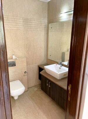 Attached Bathroom in 3 BHK Builder Floor at Greater Kailash I – for Rent