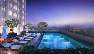 Swimming Pool in 1 BHK Apartment at Sheth Irene, Malad West – for Rent